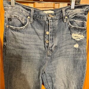 Kancan distressed bootleg jeans, size 11